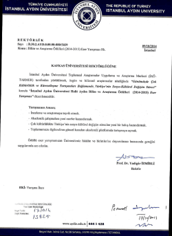 ISTANBUL AYDIN &Uuml;NİVERsıTEsi
