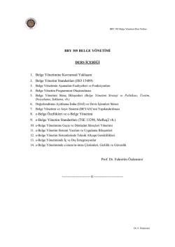 Ders İ&ccedil;eriği