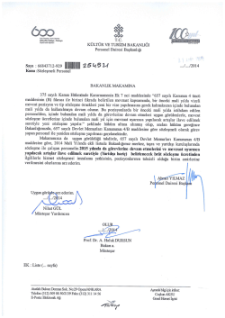(no &acirc;it* - Personel Dairesi Başkanlığı