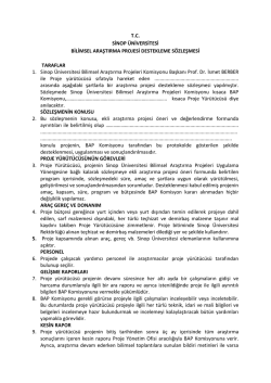 S&ouml;zleşme - Sinop &Uuml;niversitesi