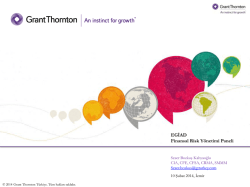 EGİAD Finansal Risk Y&ouml;netimi Paneli