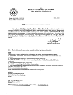 ERCİYES &Uuml;NİVERSİTESİ REKT&Ouml;RLUGU