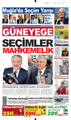 02 Nisan 2014 - G&uuml;ney Ege Gazetesi