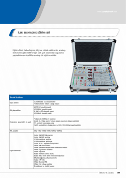 İLERİ ELEKTRONİK EĞİTİM SETİ