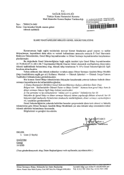 A&ccedil; - T&uuml;rkiye Kamu Hastaneleri Kurumu