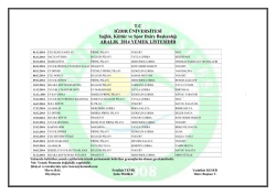 2014 Aralik Ayı Yemek Listesi