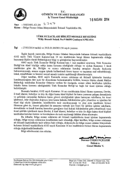 Eki i&ccedil;in tıklayınız. - T&uuml;rk Eczacıları Birliği