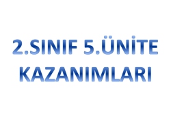 2. sınıf 1. &uuml;nite &laquo;words&raquo; sesli &uuml;nite sunusu