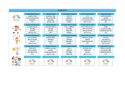 Kasım Ayı Yemek Men&uuml;s&uuml;