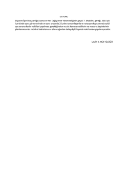 Eyl&uuml;l Ayı Nakil Sınavı ile İlgili Duyuru