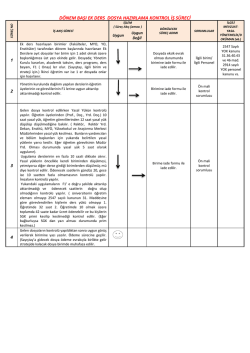 d&ouml;nem başı ek ders dosya hazırlama kontrol iş s&uuml;reci