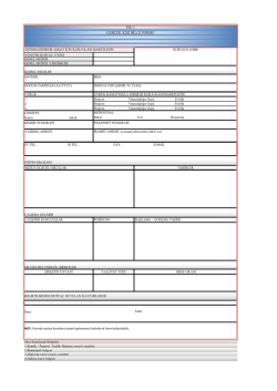 EK-1 GER&Ccedil;EK KİŞİ BİLGİ FORMU