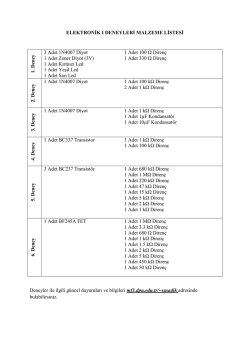 elektronik I malzemeler