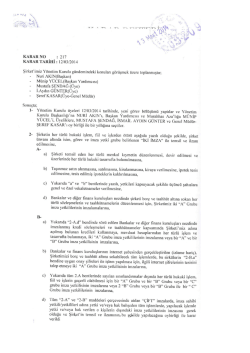İmza Sirk&uuml;leri Kararı