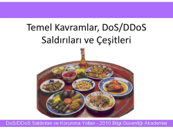 bga_11_temel kavramlar, dos_ddos saldırıları ve &Ccedil;eşitleri