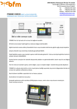 BFM Makina Otomasyon İth San Tic Ltd Şti