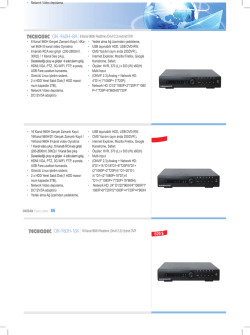 mum kapasite 3TB), • Network Video depolama, 7 720p