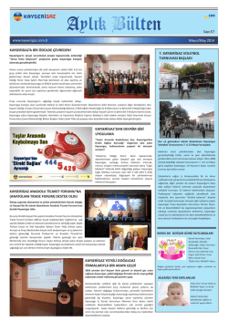 Mayıs Ayı E-B&uuml;lten