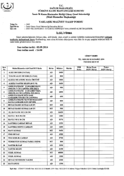 sAĞLIK BAKANLIĞI - İzmir G&uuml;ney Kamu Hastaneleri Birliği Genel