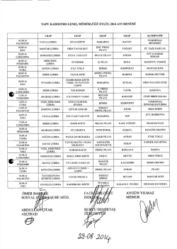 LKAP 2.KAP 3.KAP 4.KAP ALTERNATİF 01.09.14