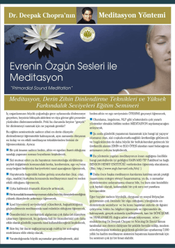 Evrenin &Ouml;zg&uuml;n Sesleri ile