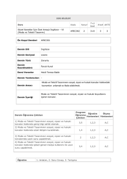 afec 302 moda tasarımı