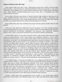 Beyan, Edepten Edebiyata İnce Bir &Ccedil;izgi, M. Fethullah G&uuml;len, Nil