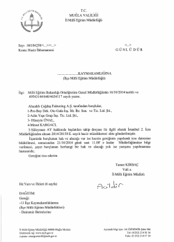 T.C. - Fethiye İl&ccedil;e Milli Eğitim M&uuml;d&uuml;rl&uuml;ğ&uuml;