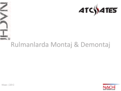 Rulman Montaj EğitimiG&Ouml;ZAT