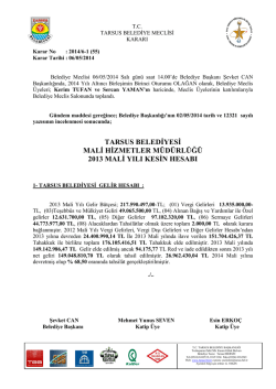 Mayıs Ayı Meclis Kararları