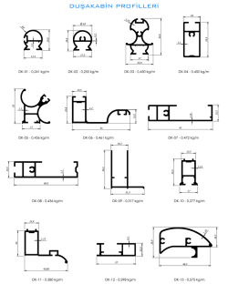 DUŞAKABİN PROFİLLERİ