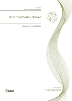 MORO: YENİ D&Ouml;NEMİN EŞİĞİNDE - Dunyabulteni