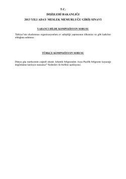 Meslek Memurluğu Giriş Sınavı