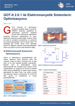 GOT-It 2.0.1 ile Elektromanyetik Sistemlerin Optimizasyonu