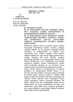 İlgili Kanun/md: - &Ccedil;alışma ve Toplum