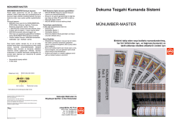 Dokuma Tezgahi Kumanda Sistemi M&Uuml;NUMBER
