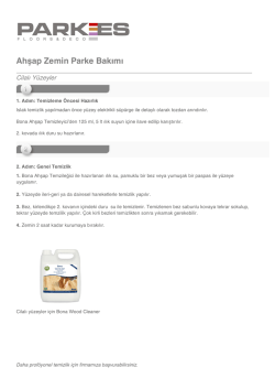 Cilalı Zemin Bakımı