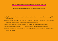 BM325 Bilimsel Arastırma ve Yazma Teknikleri-&uml;ODEV