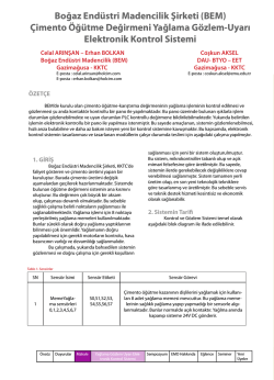 Boğaz End&uuml;stri Madencilik Şirketi (BEM) &Ccedil;imento &Ouml;ğ&uuml;tme