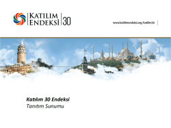 Endeks Tanıtım Sunumu