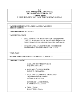 HĠġT HĠġT, GEN&Ccedil; SAĠT FAĠK