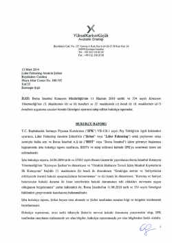 Hukuk&ccedil;u Raporu - Lider Faktoring