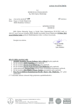 acele ve g&uuml;nl&uuml;d&uuml;r. - Bodrum İl&ccedil;e Milli Eğitim M&uuml;d&uuml;rl&uuml;ğ&uuml;