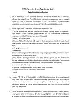 KKTC. Narenciye İhracat Teşviklerine İlişkin Uygulama Usul ve