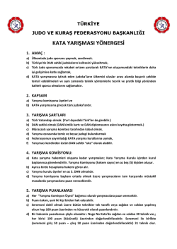 judo ve kuraş feder kata yarışması