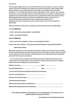 Sayın Velimiz - Bilgi &Ccedil;emberi &Ouml;ğrenci Et&uuml;t Merkezi