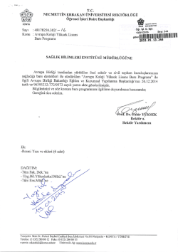 Avrupa Koleji Y&uuml;ksek Lisans Burs Programı