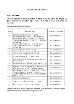 EMLAK KONUT GYO A.Ş.