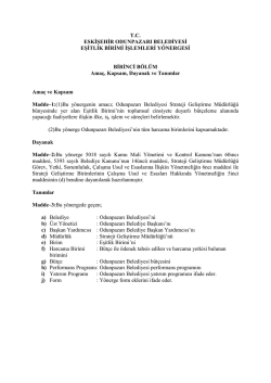 eskişehir odunpazarı belediyesi eşitlik birimi işlemleri y&ouml;nergesi