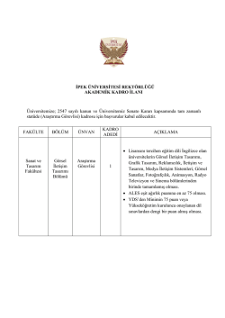 Sanat ve Tasarım Fak&uuml;ltesi G&ouml;rsel İletişim